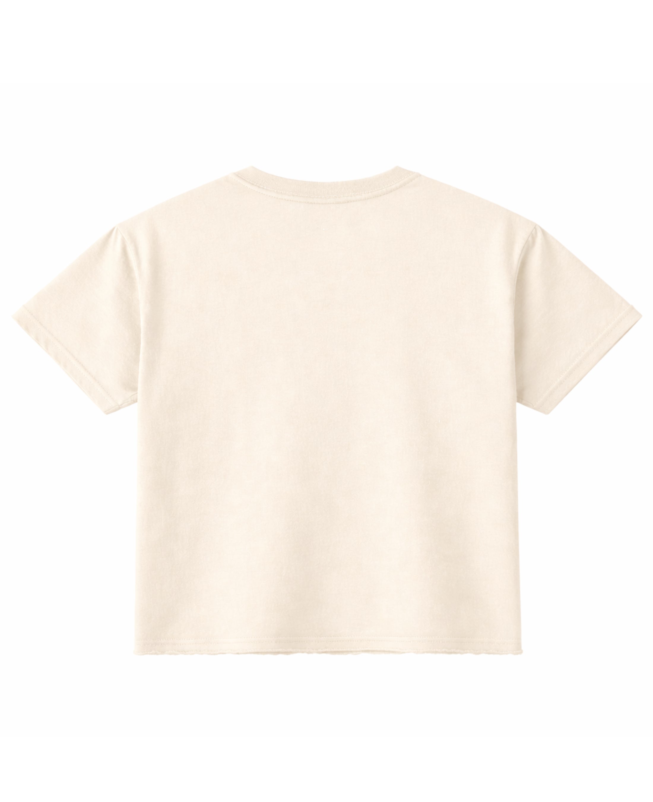 Off White Boxy Fit T-shirt Back Design