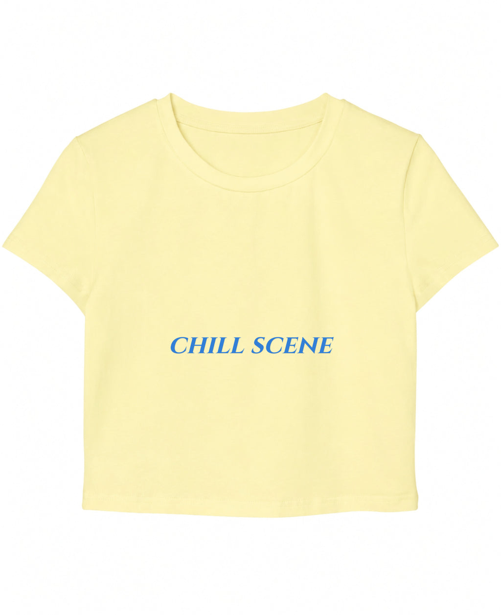 Butter Yellow Baby Tee Front Design