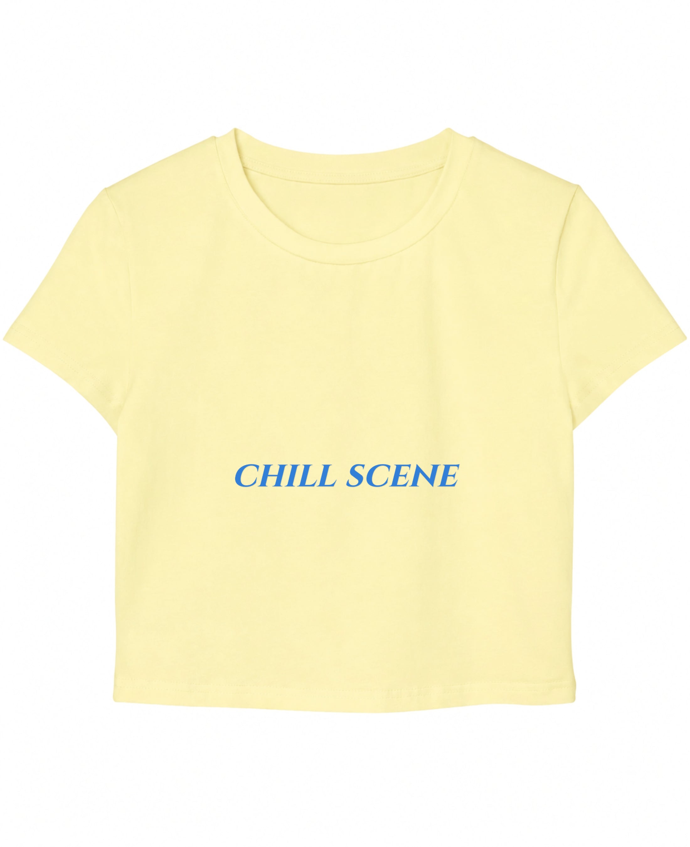 Butter Yellow Baby Tee Front Design