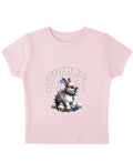 Baby Pink Baby Tee Front Design
