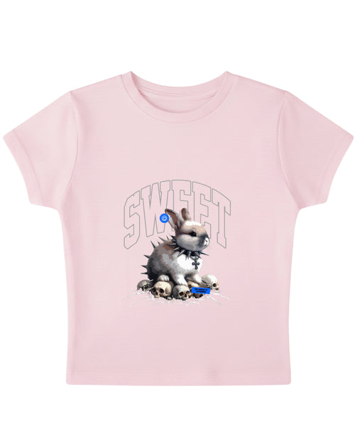 Baby Pink Baby Tee Front Design