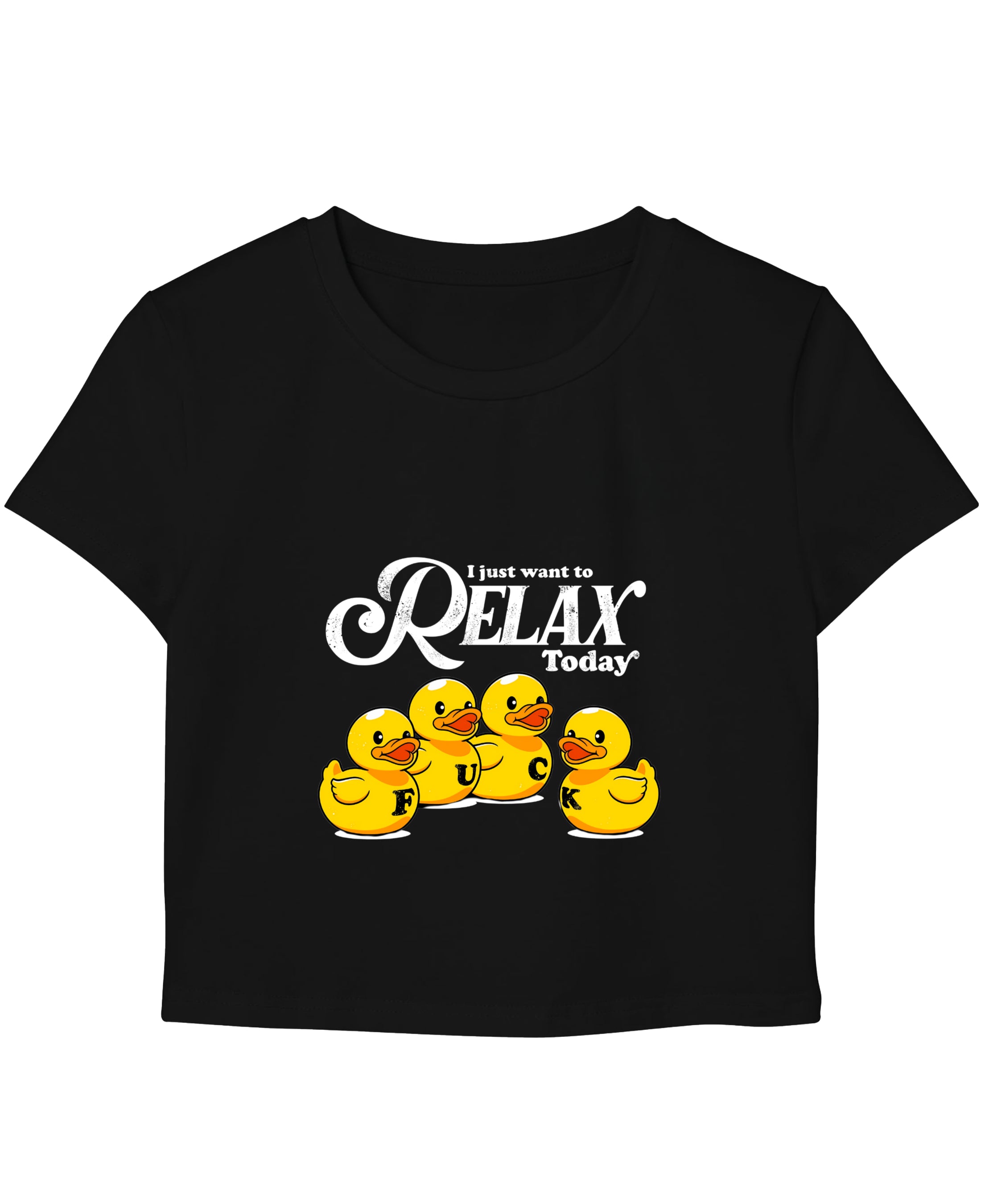 Black Baby Tee Front Design