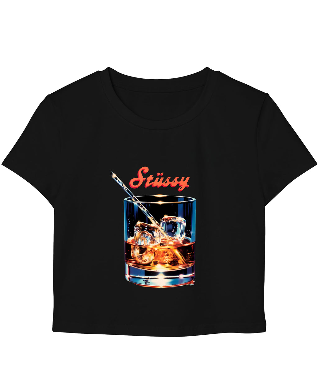 Black Baby Tee Front Design