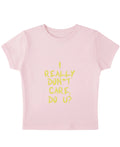 Baby Pink Baby Tee Front Design