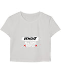 White Baby Tee Front Design