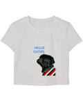 White Baby Tee Front Design