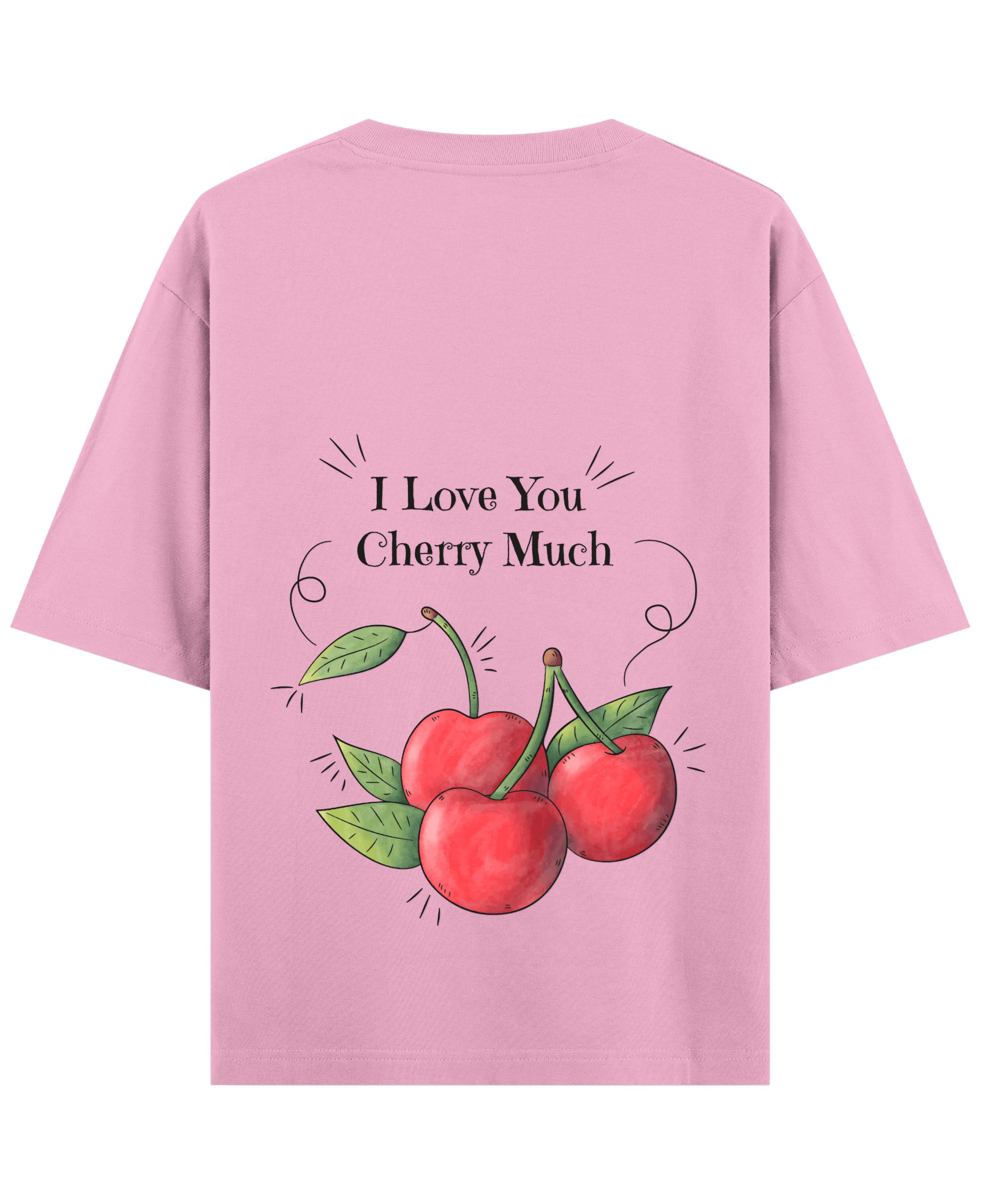 Baby Pink Oversized T-Shirt Back Design