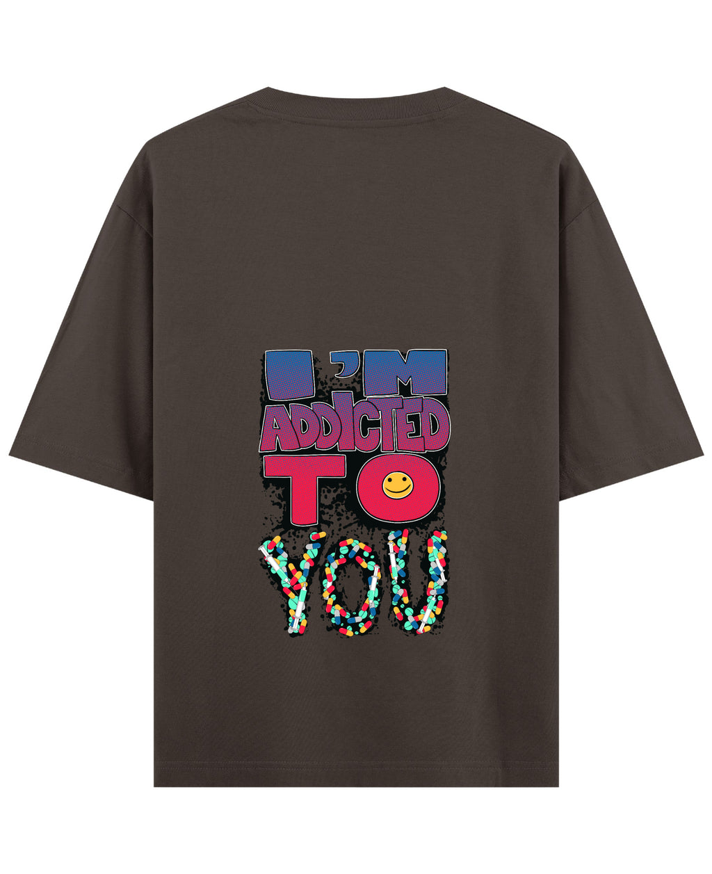 Coffee Oversized T-Shirt Back Design