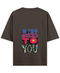 Coffee Oversized T-Shirt Back Design