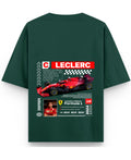 Bottle Green Oversized T-Shirt Back Design