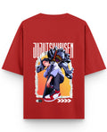 Red Oversized T-shirt Back Design