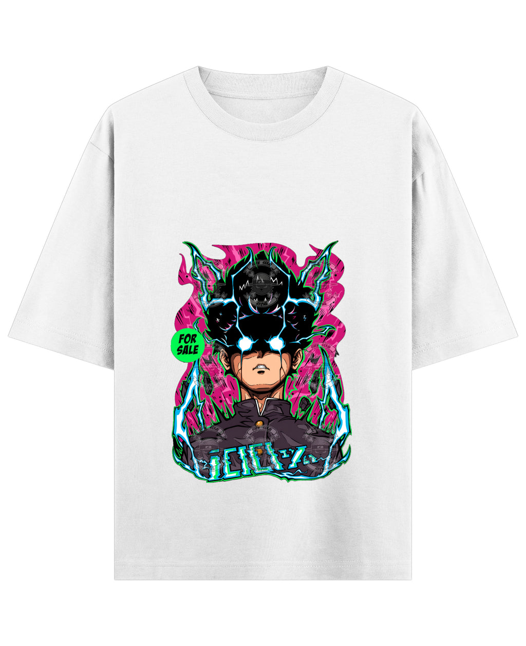 White Oversized T-shirt Front Design