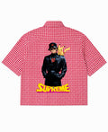 Red Picnic Oxford Boxy Shirt Back Design