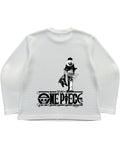 Off-white waffle knit oversized full-sleeve Back Design